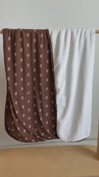 Autumn Stems Small Ribbed Youth Blanket