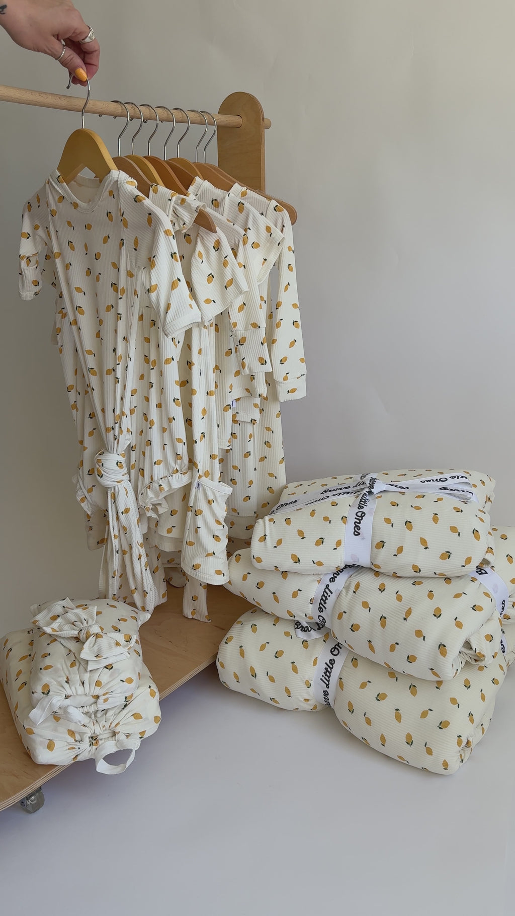 Lemons Small Ribbed Shorts Two-Piece Set