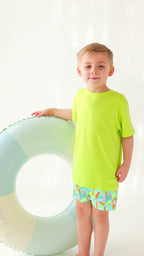 Neon Palm Trees Swim Trunks