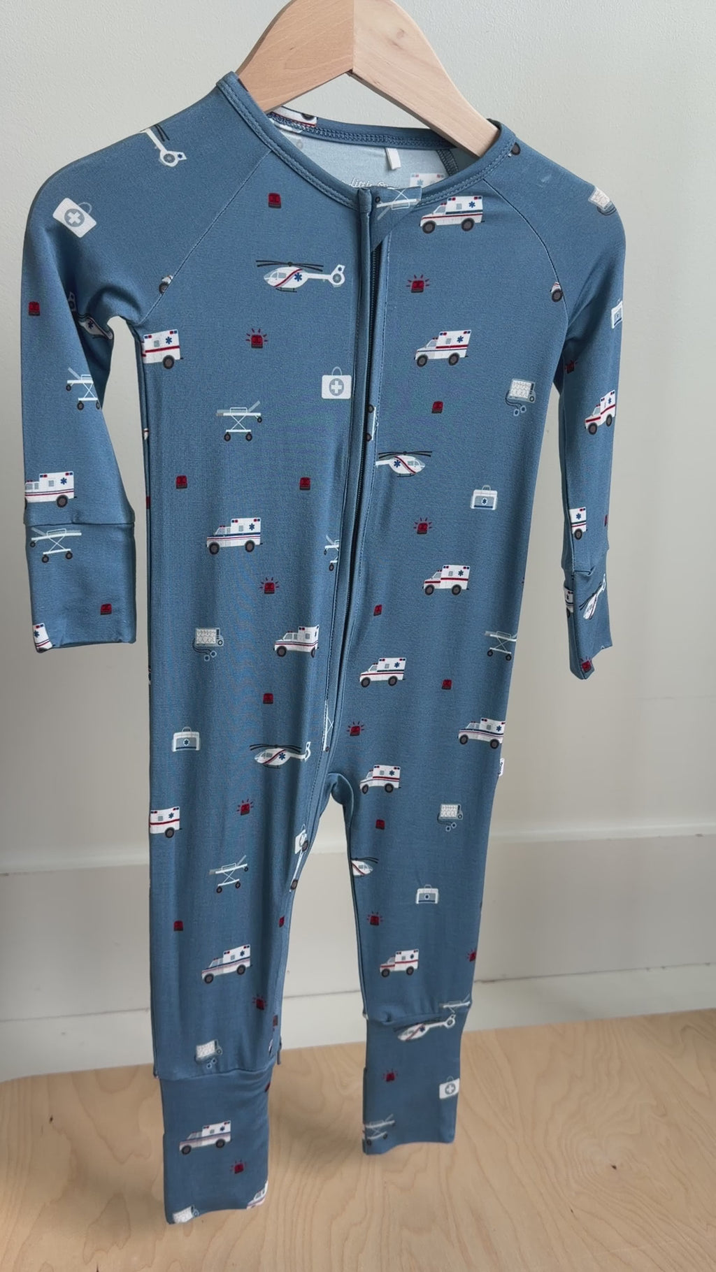 Ambulances Zip Romper