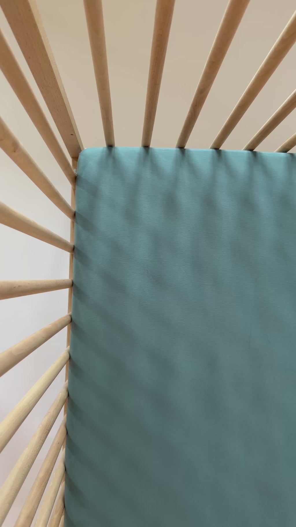 Glacier Blue Crib Sheet