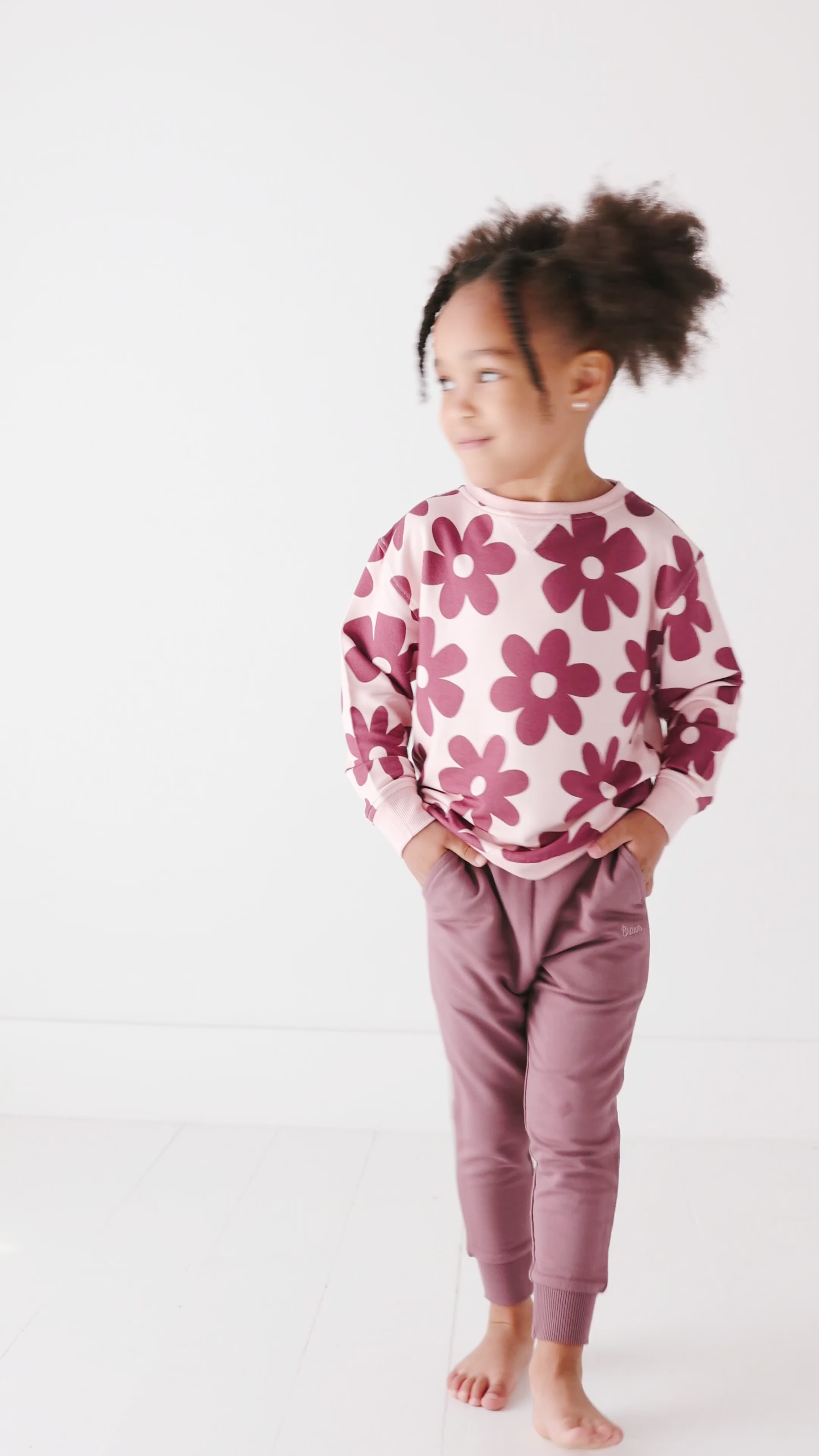 Plum Bamboo French Terry Joggers