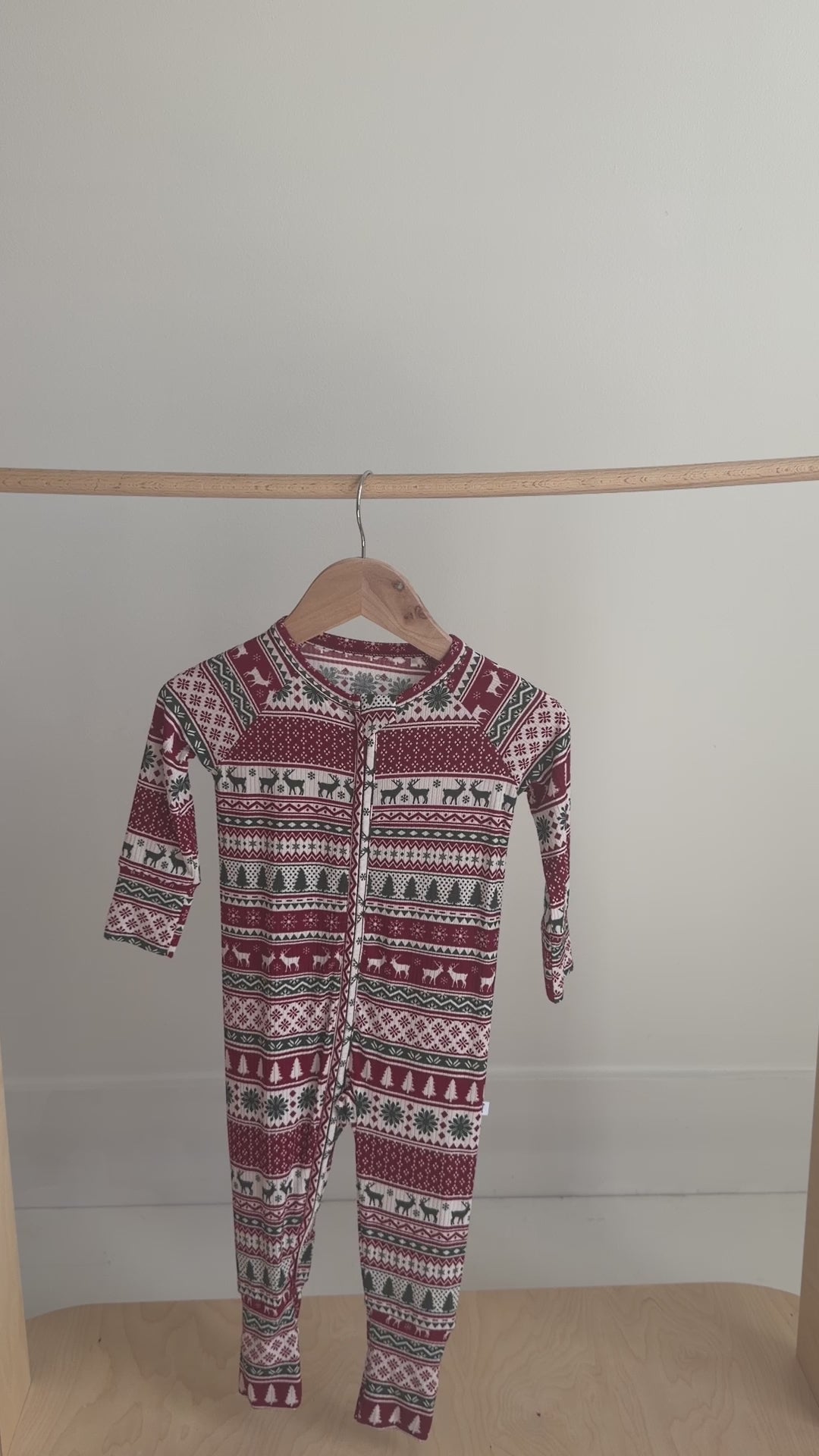 Christmas Sweater Stripe Small Ribbed Zip Romper