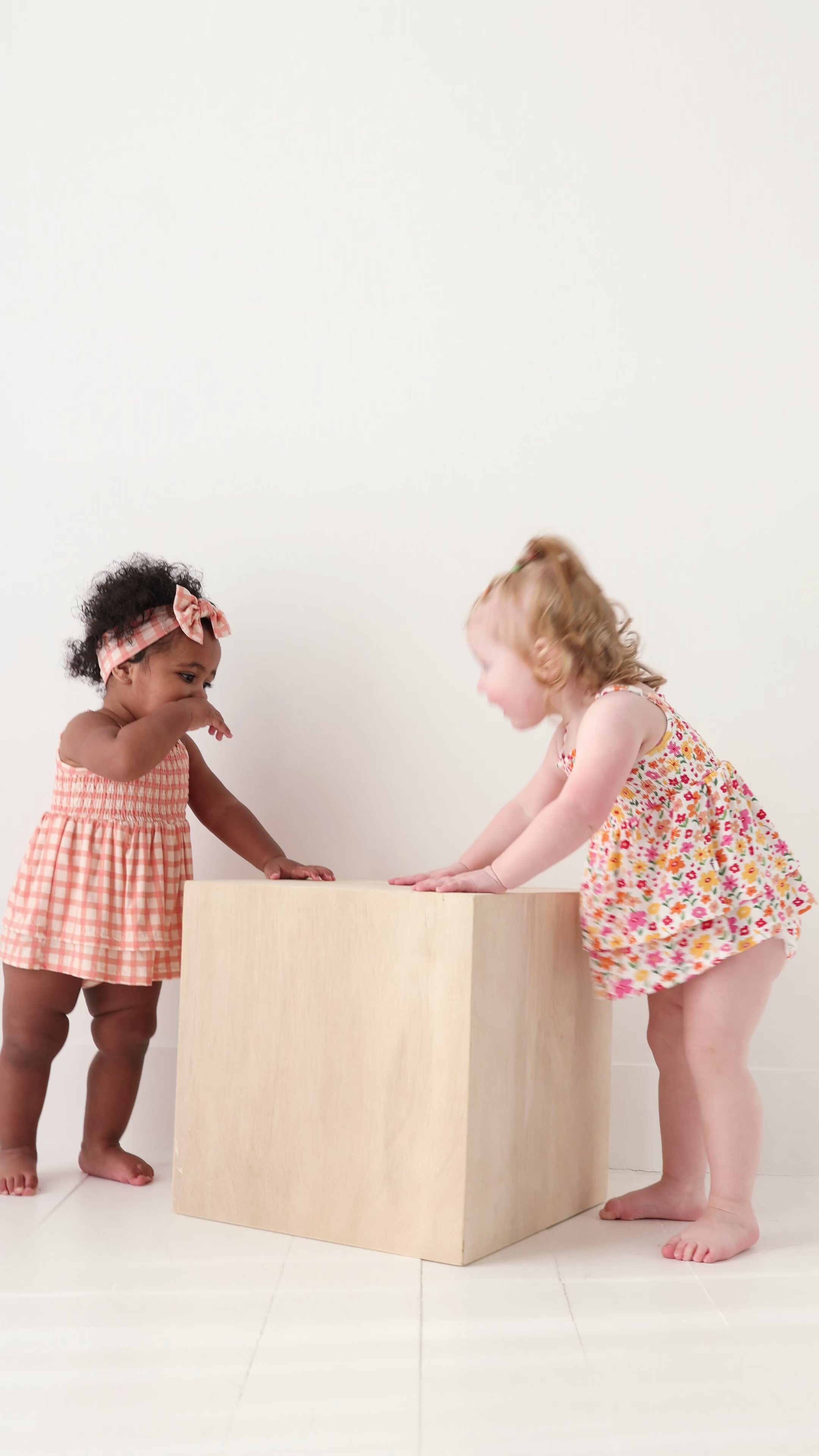 Summer Blooms Small Ribbed Ruffle Romper