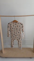 Reindeer Forest Small Ribbed Two-Piece Set