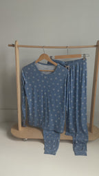 Snowflakes Small Ribbed Women's Matching Set