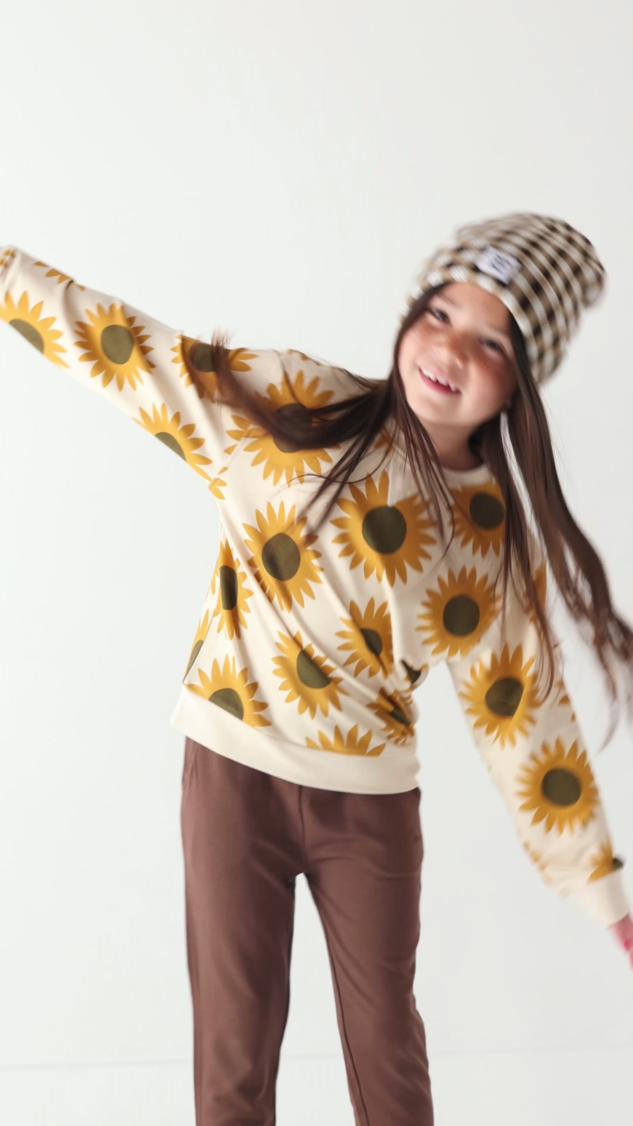 Sunflowers Bamboo French Terry Pullover