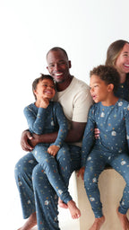 Nativity Blue Small Ribbed Men's Pants