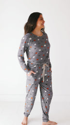 Halloween Boo Crew Small Ribbed Women's Long Sleeve Top