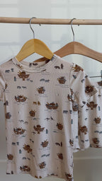 Noah's Ark Small Ribbed Shorts Two-Piece Set