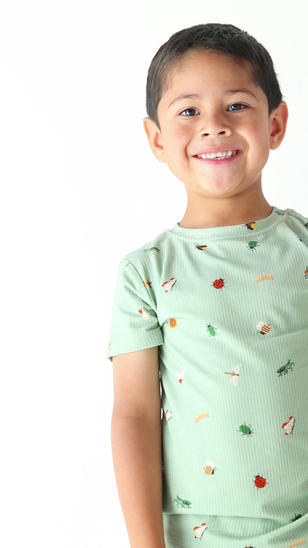 Backyard Bugs Small Ribbed Shorts Two-Piece Set