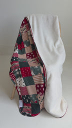 Patchwork Small Ribbed Adult Blanket