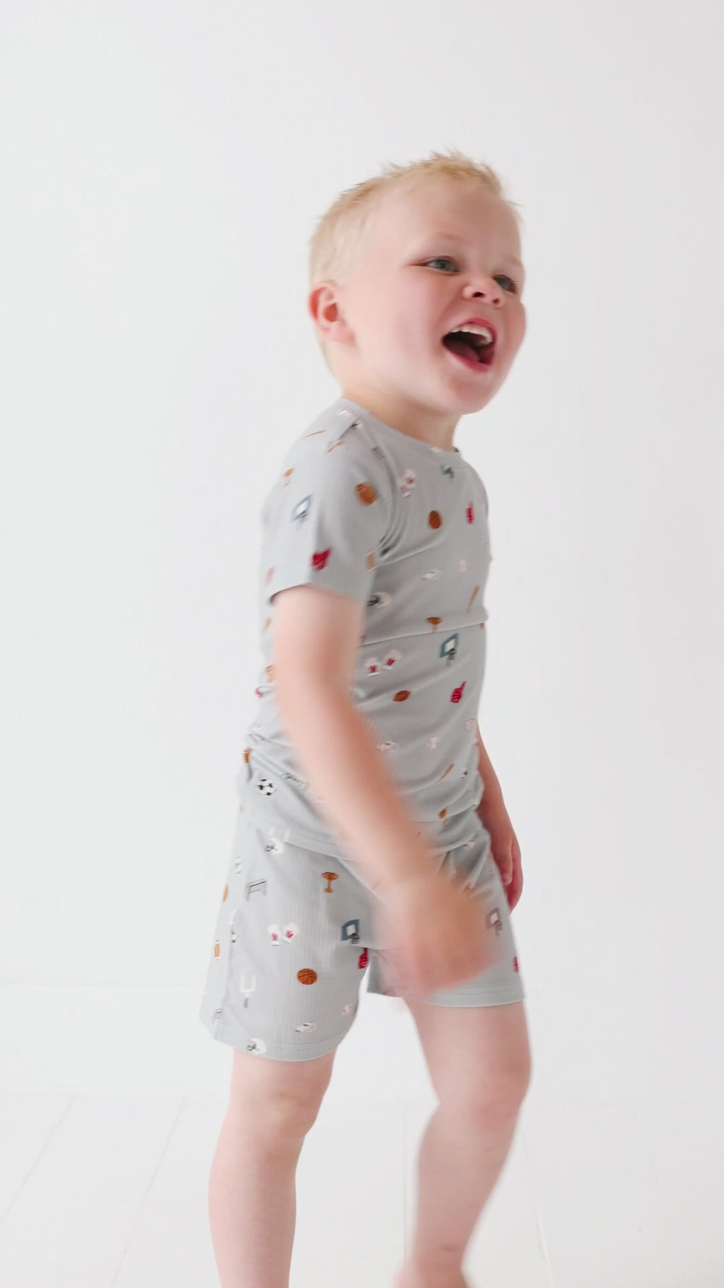 Sports Zone Small Ribbed Shorts Two-Piece Set