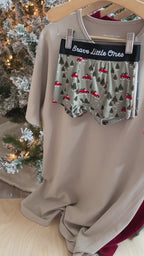 Red Christmas Trucks, Gingerbread and Christmas Trains Boxer Brief 3 pack