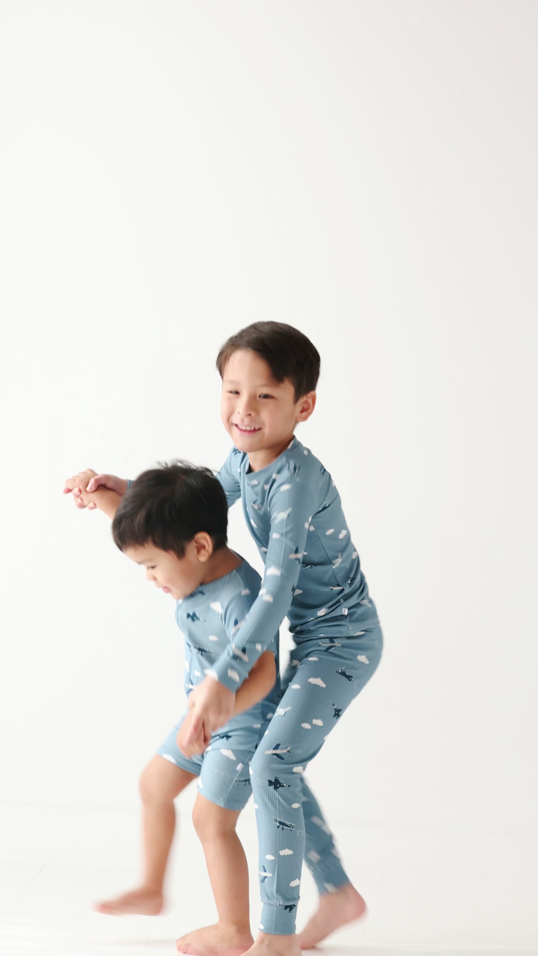 Take Flight Blue Small Ribbed Summer Zip Romper