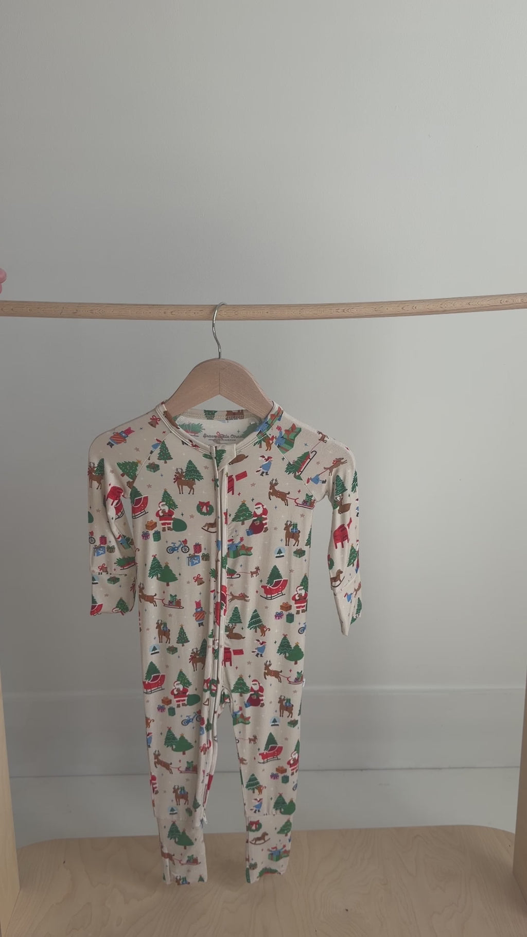 Santa's Workshop Zip Romper