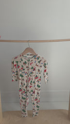 Santa's Workshop Zip Romper