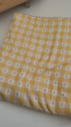 Yellow Gingham Tulip Youth Blanket