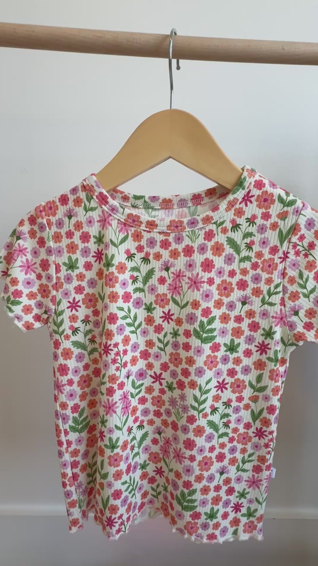 Spring Fields Lettuce-Edge Ribbed Shirt