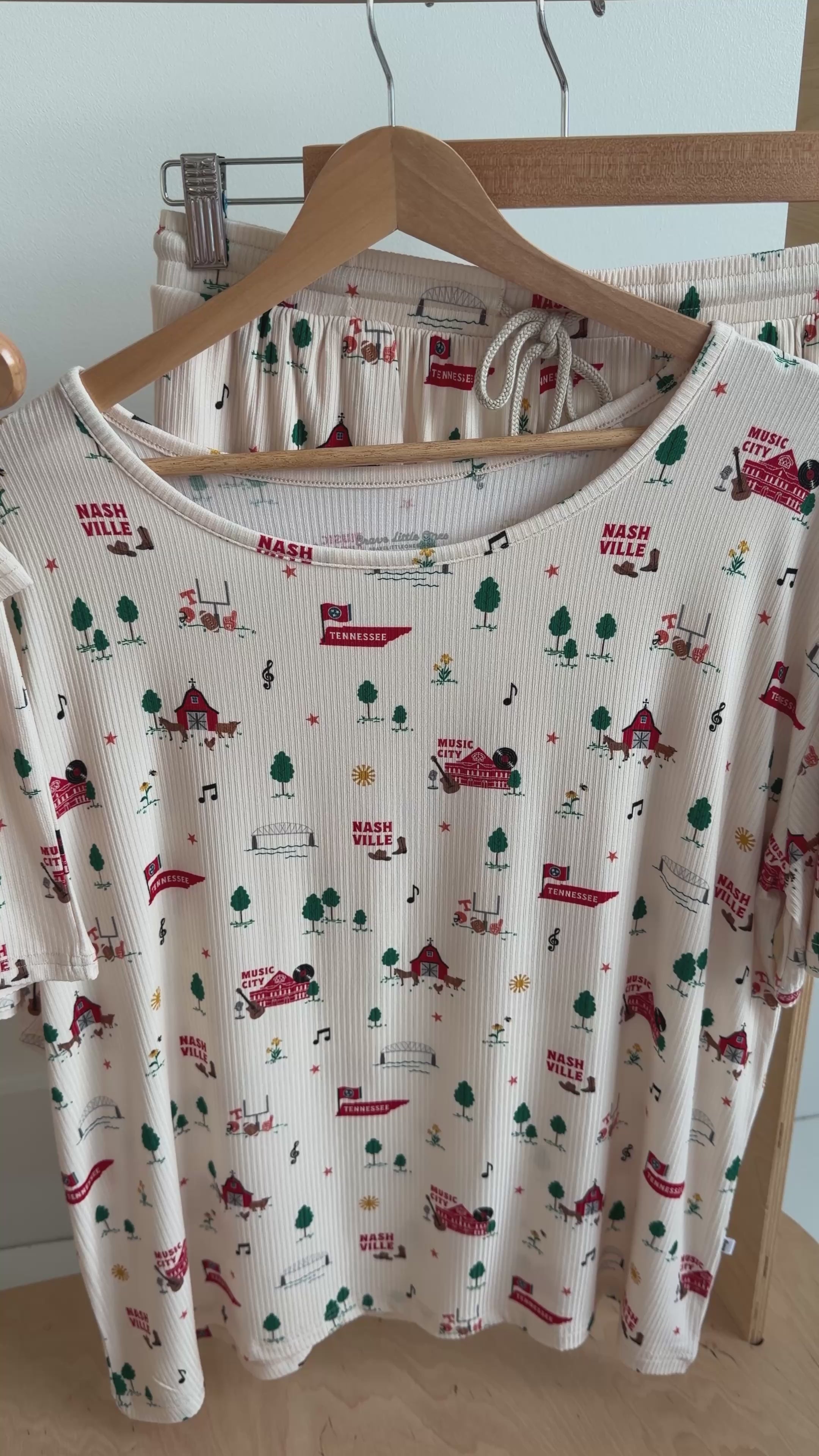 Music City Tennessee Small Ribbed Women's Shorts