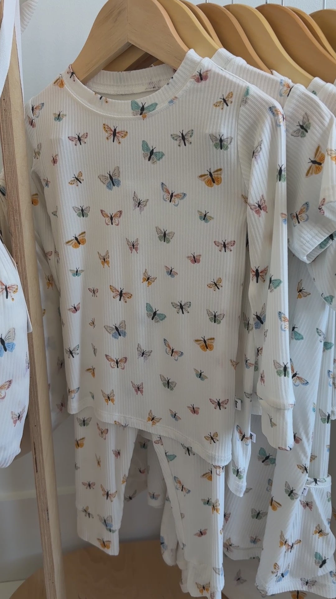 Butterflies Small Ribbed Two-Piece Set