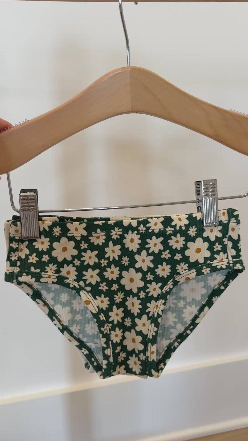 Green Floral, Morning Meadow and Dark Steel Blue Underwear 3 pack