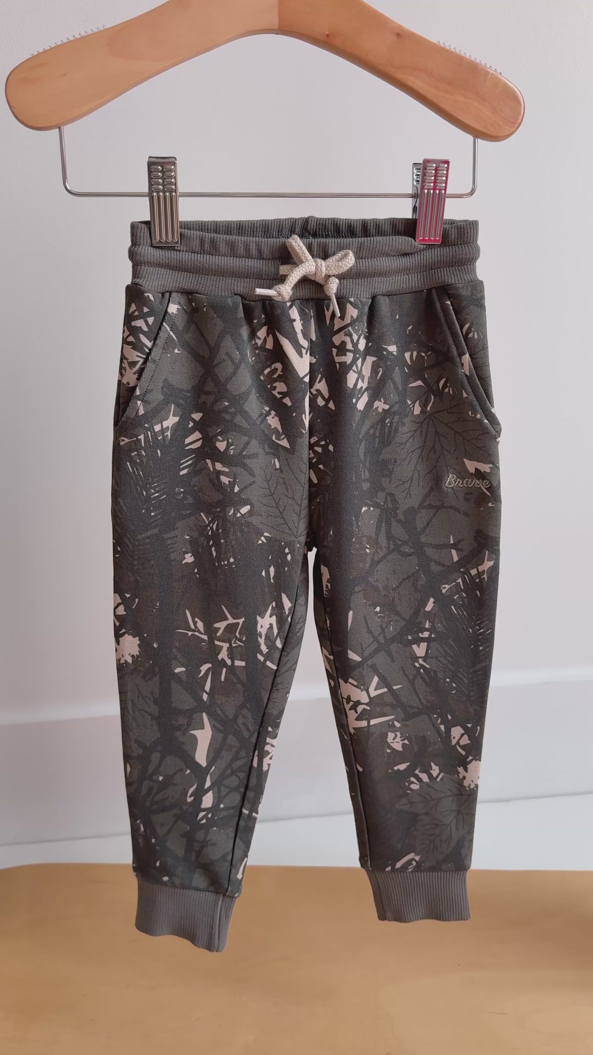 Woodland Camo Bamboo French Terry Joggers