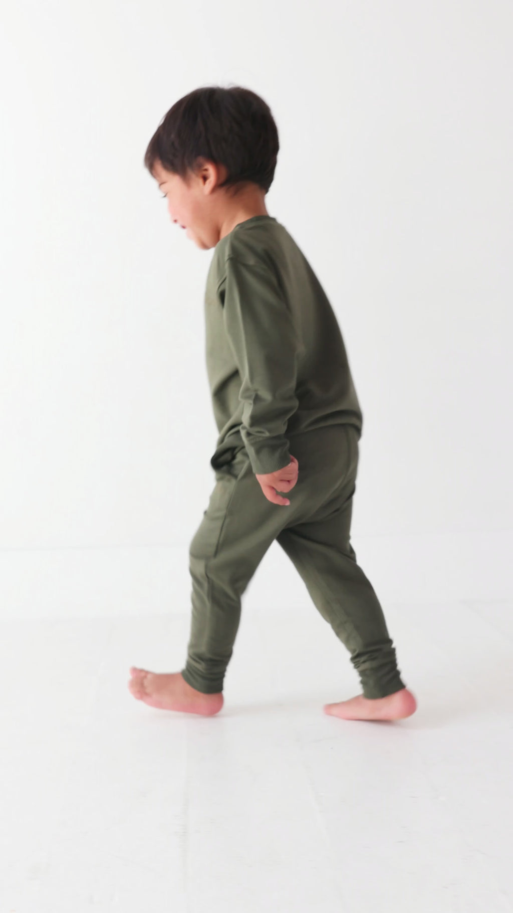 Olive Bamboo French Terry Joggers