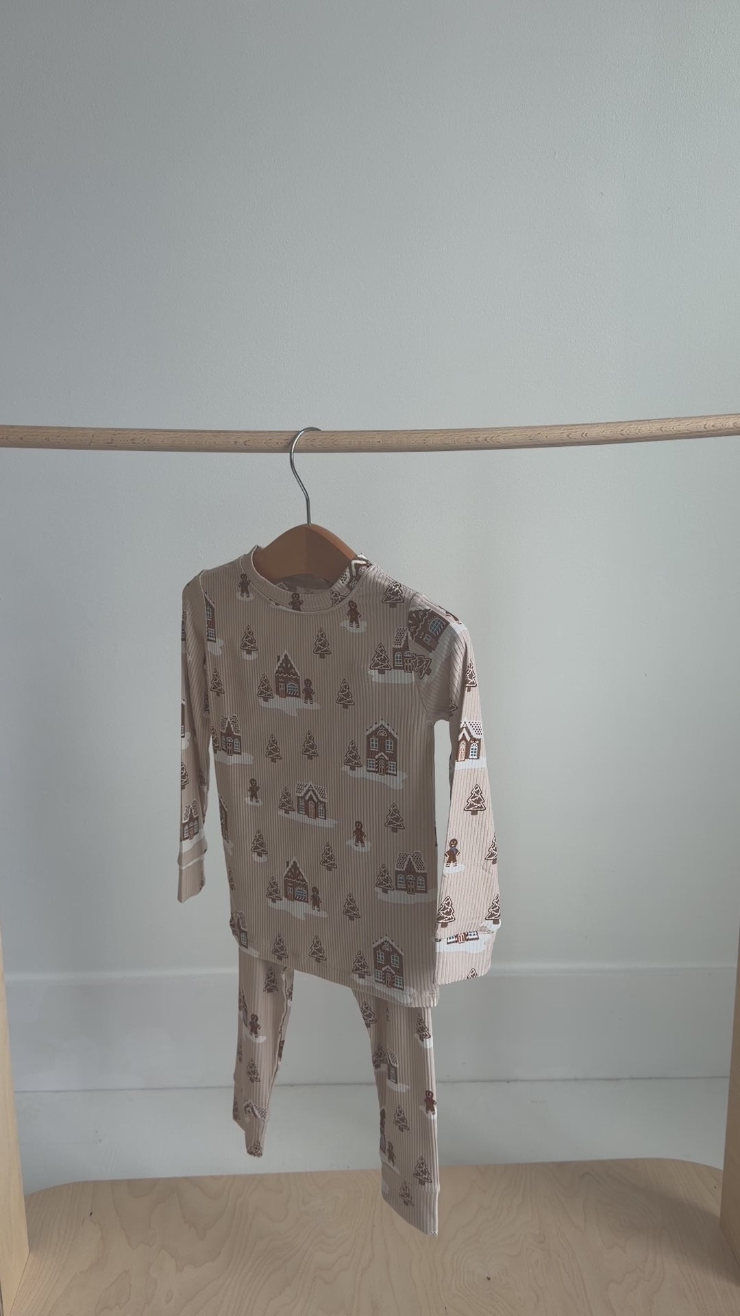 Gingerbread Small Ribbed Two-Piece Set