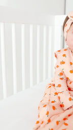 Oranges Small Ribbed Bow