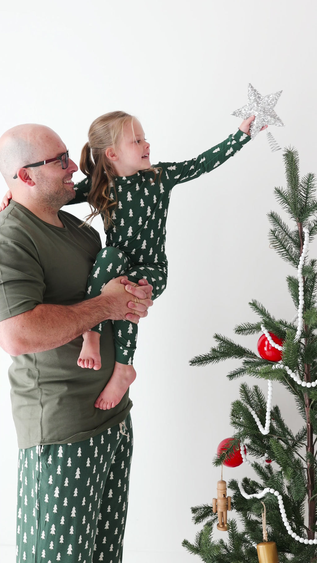 Christmas Trees Small Ribbed Men's Pants