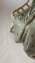 Farm Animals Small Ribbed Adult Blanket