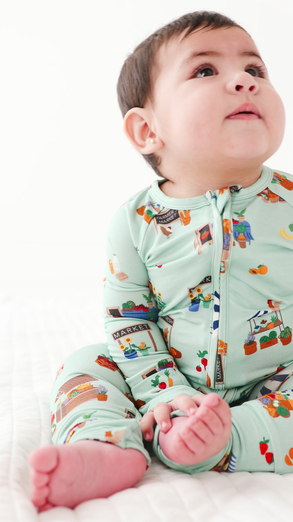 Farmers Market Zip Romper