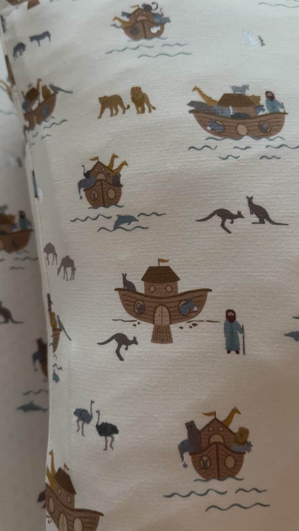 Noah's Ark Twin Sheet With Pillow Case