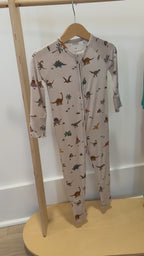 Prehistoric Dinosaurs Zip Romper