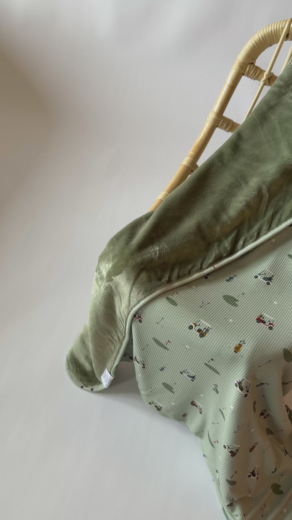 Golf Small Ribbed Toddler Blanket