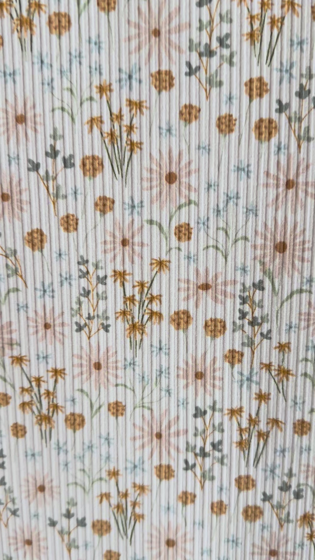 Whimsical Floral Small Ribbed Youth Blanket