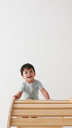 Harbor Blue Small Ribbed Summer Zip Romper