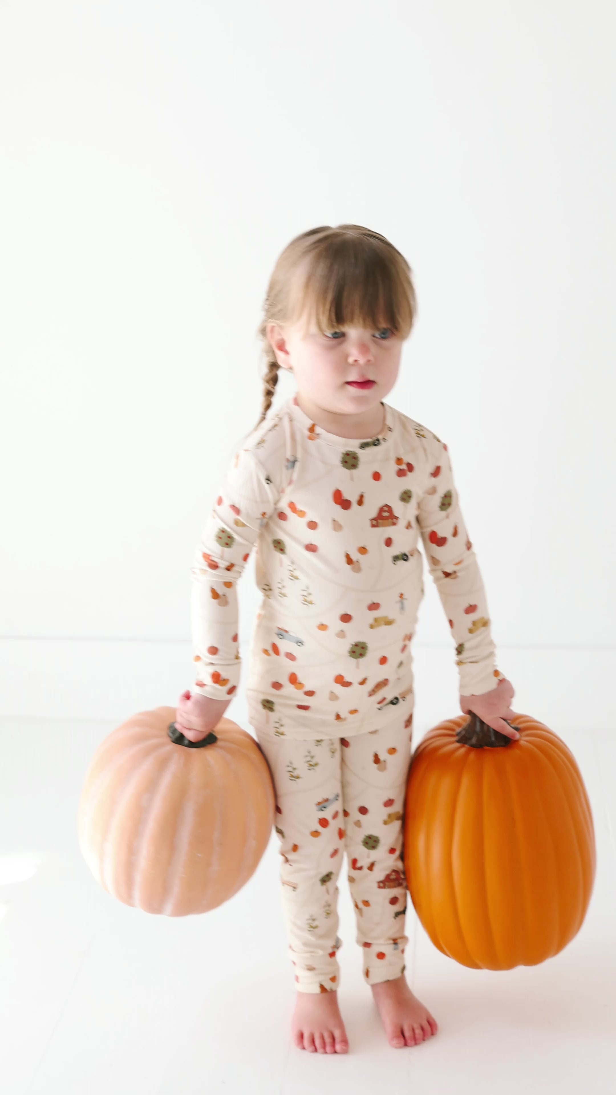 Pumpkin Patch Small Ribbed Two-Piece Set
