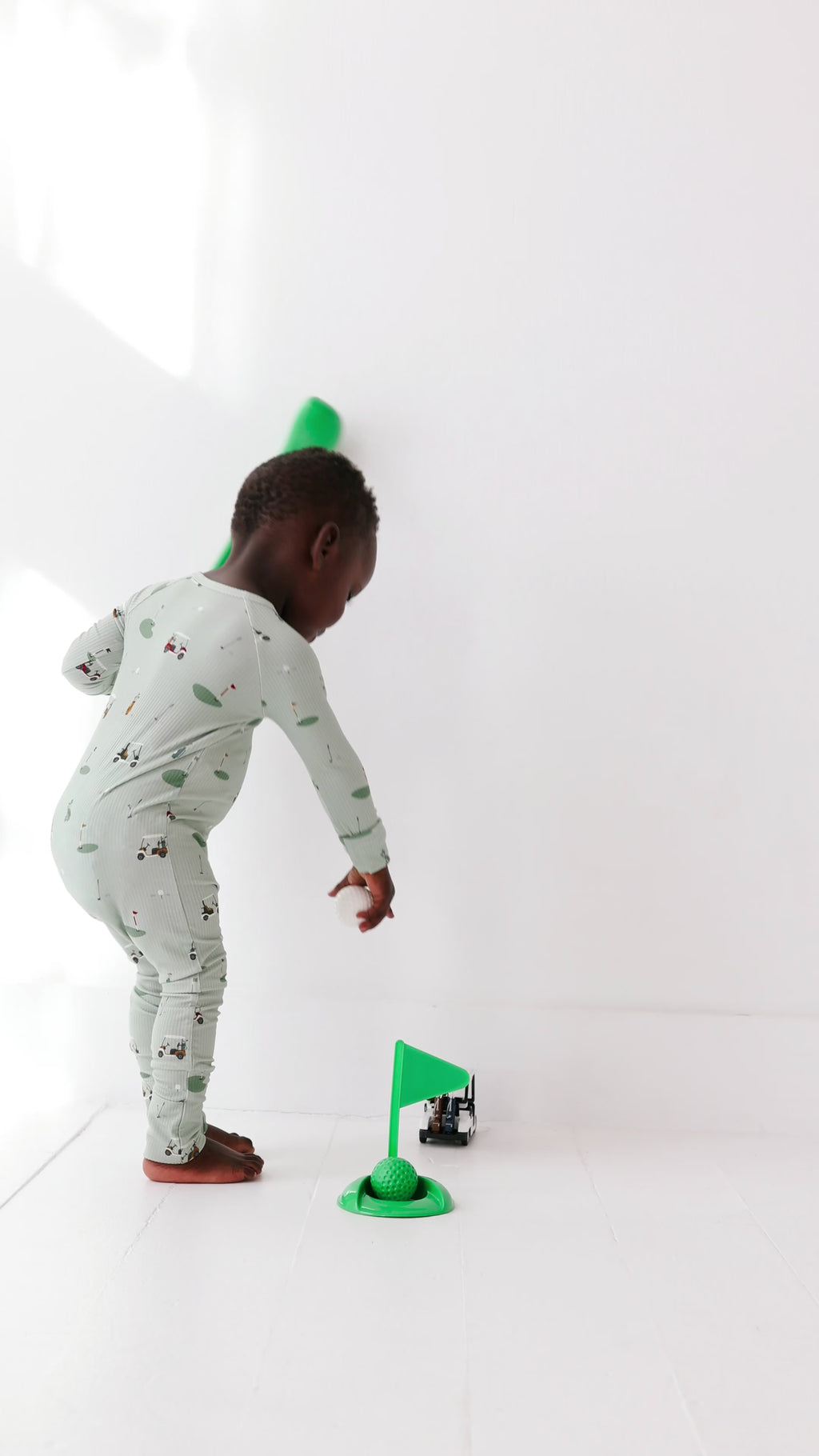 Golf Small Ribbed Zip Romper