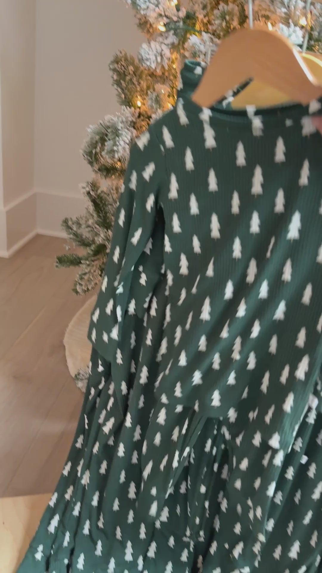 Christmas Trees Small Ribbed Two-Piece Set