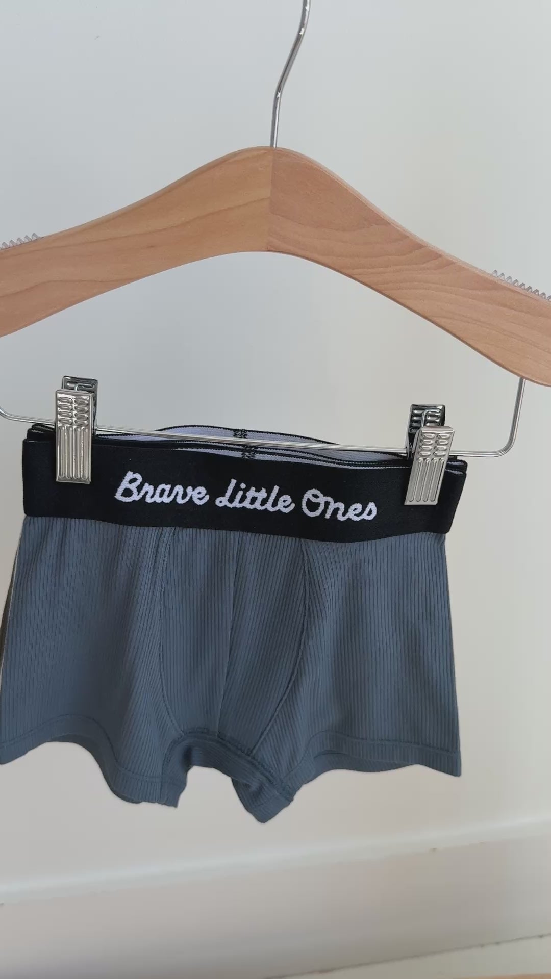 Dark Steel Blue, Heather Gray and Olive Small Ribbed Boxer Brief 3 pack