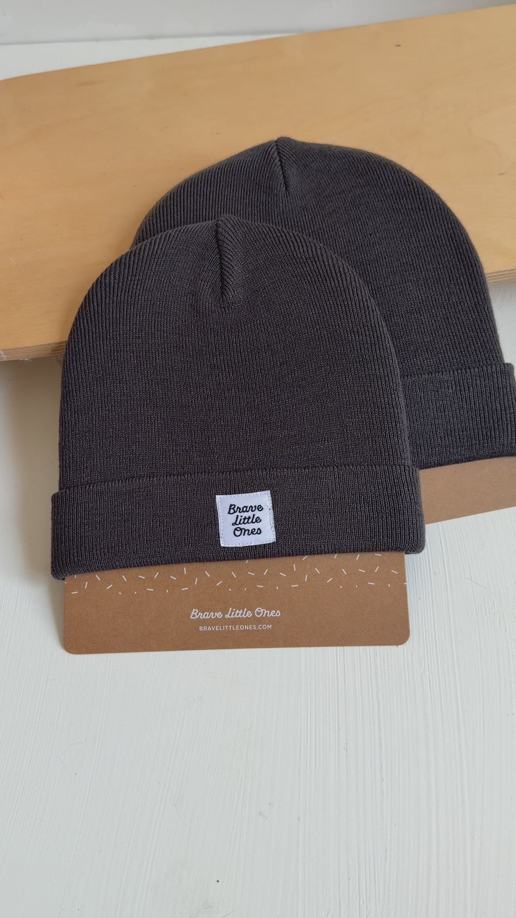 Midnight Charcoal Knit Beanie
