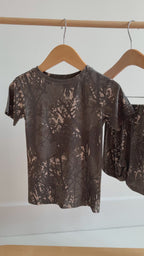 Woodland Camo Small Ribbed Shorts Two-Piece Set