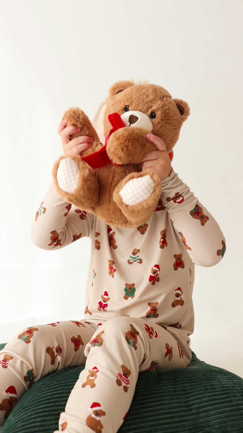 Teddy Bear Small Ribbed Two-Piece Set