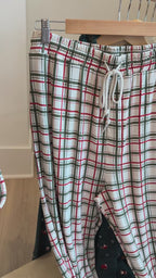 Double Plaid Men's Pants