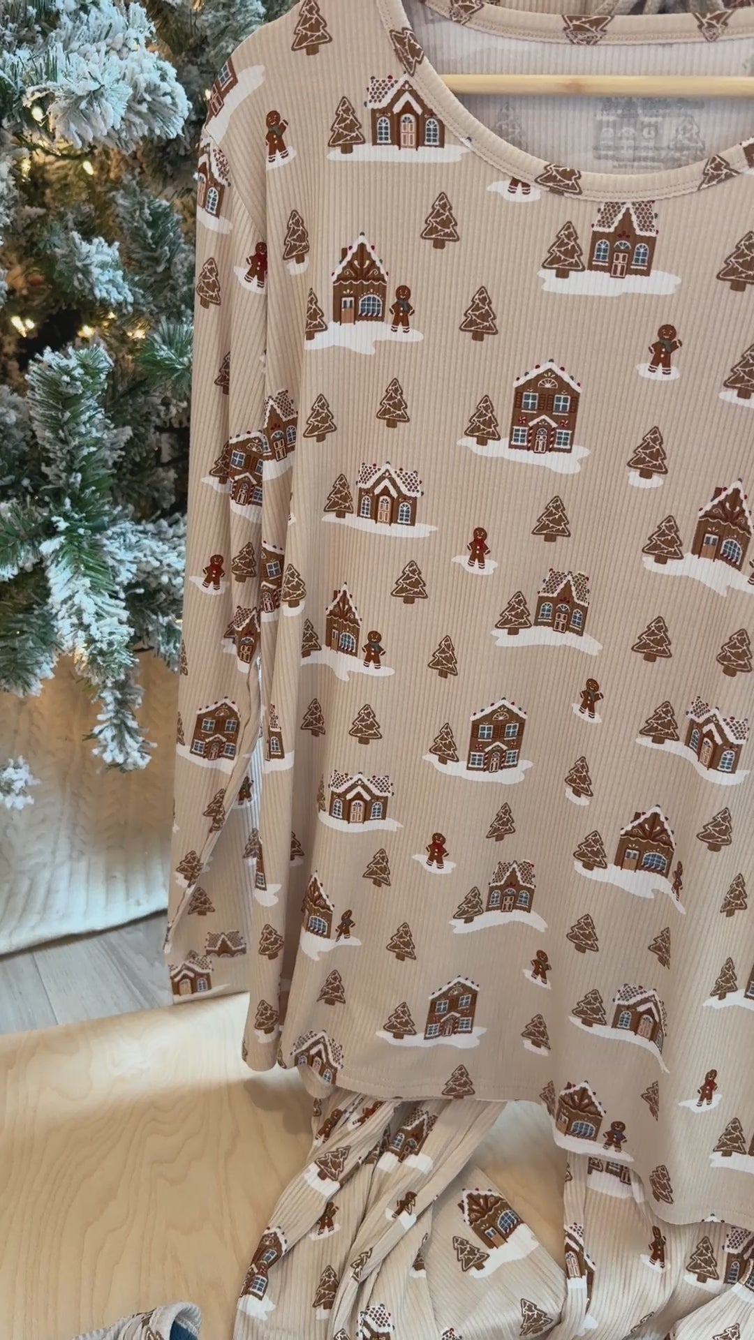 Gingerbread Small Ribbed Women's Pants