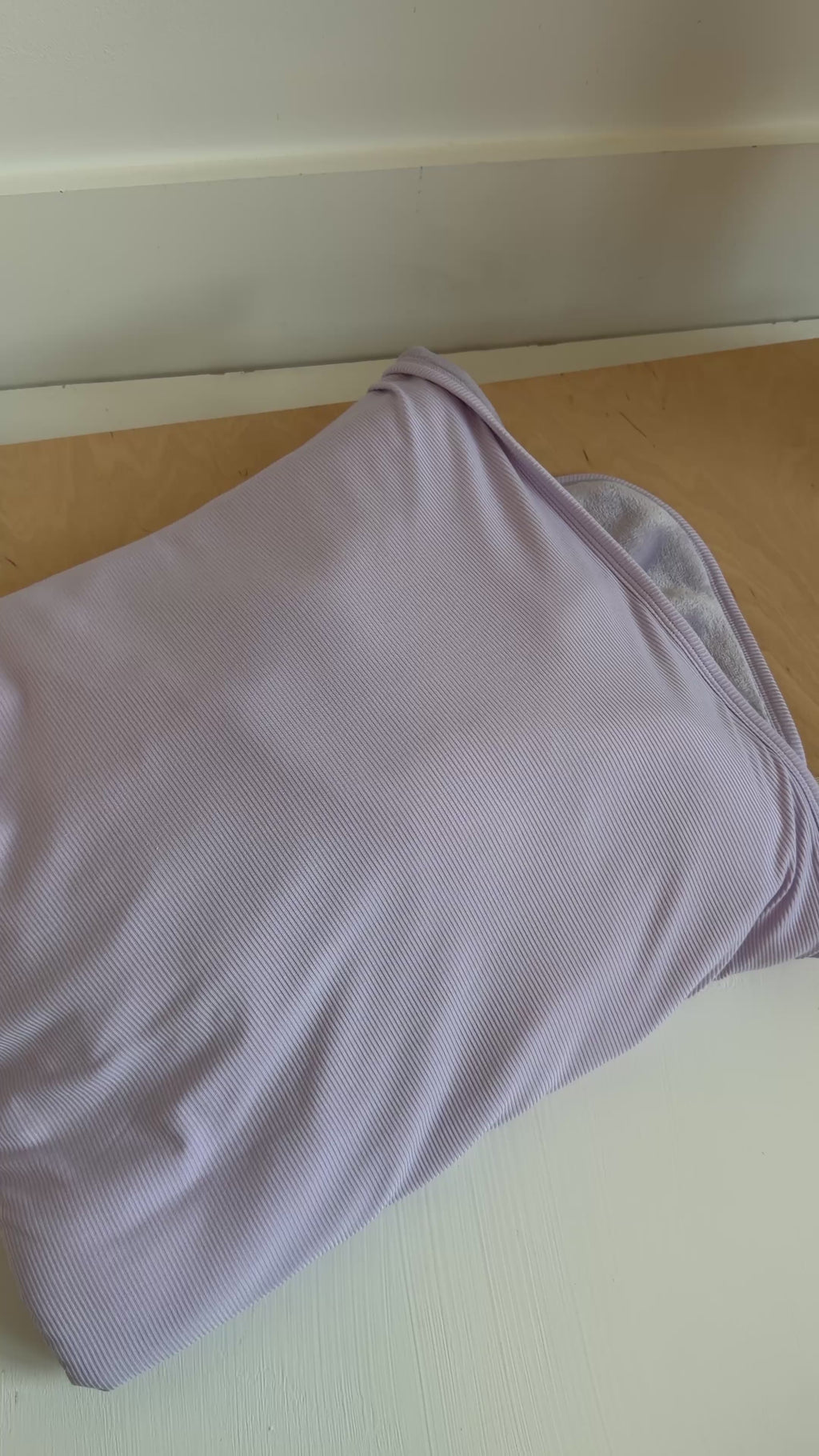 Lavender Small Ribbed Toddler Blanket