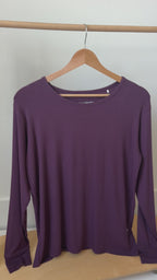 Mulberry Small Ribbed Women's Long Sleeve Top