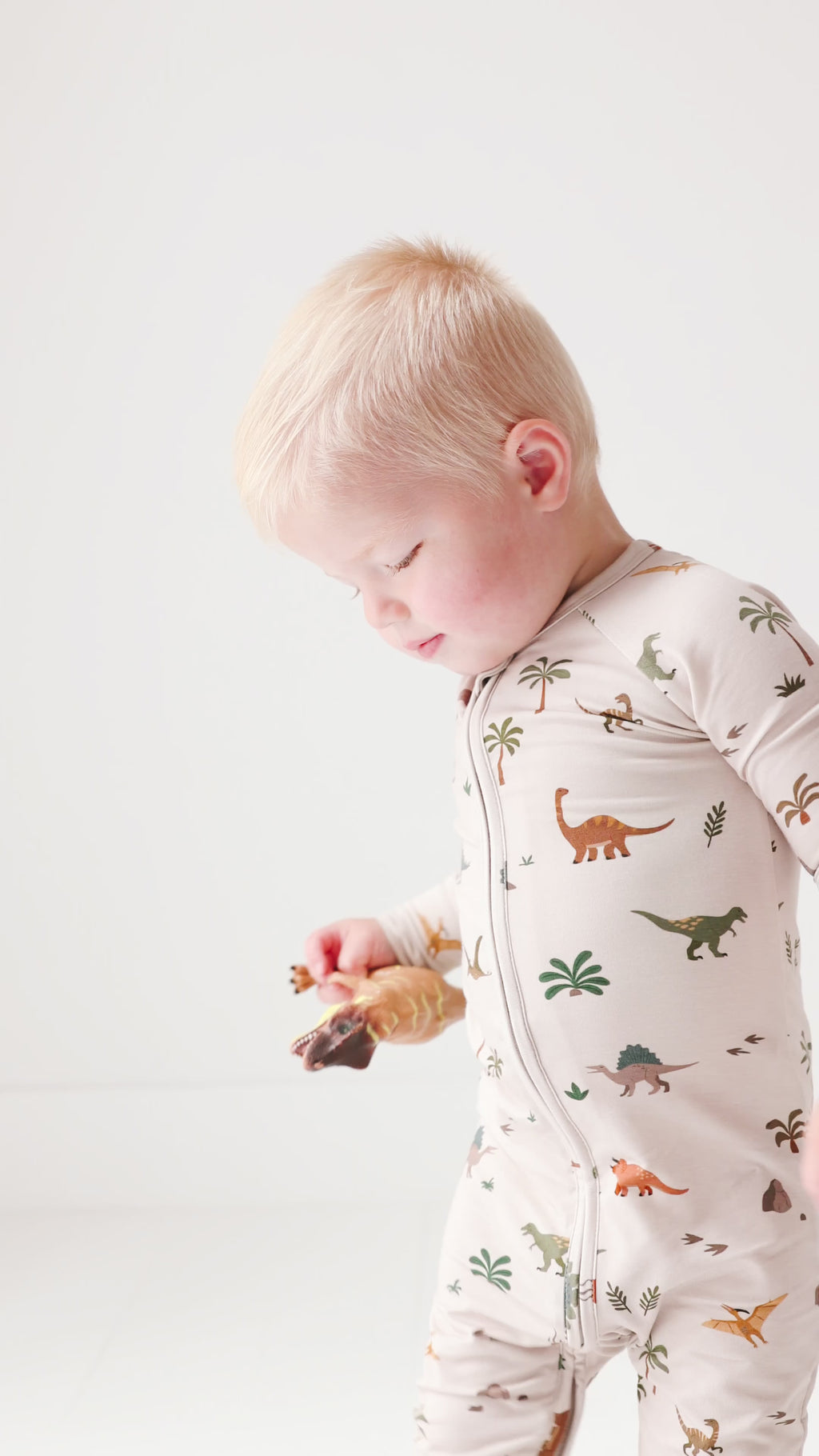 Prehistoric Dinosaurs Zip Romper